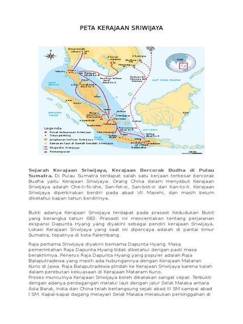 Peta Kerajaan Sriwijaya