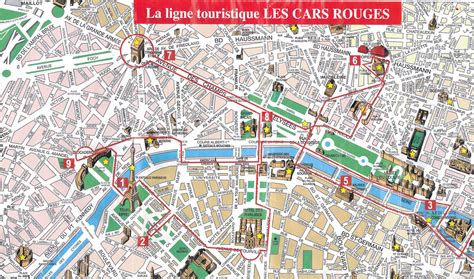 Free Printable Tourist Map Of Paris