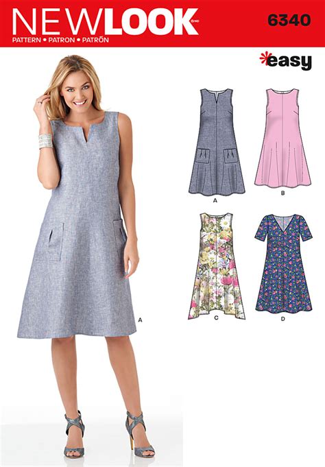 New Look 6340 Misses' Easy Dresses