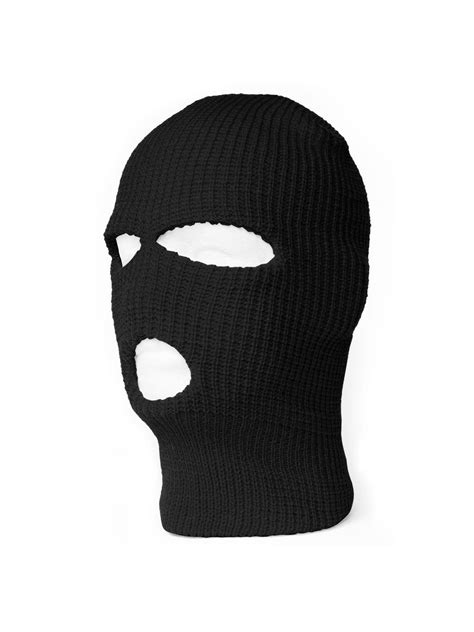 3 Hole Winter Ski Mask Balaclava - Black - Walmart.com