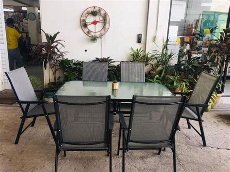 6-seater Dining Table Set *Folding Chairs* on Carousell