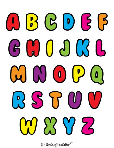 Alphabet Letters Printable Templates