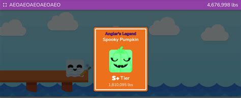 I GOT THE SPOOKY PUMPKIN IN FISHING FRENZY!!! : r/BLOOKET