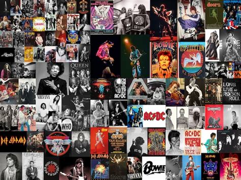 Rock Bands Collage Wallpaper