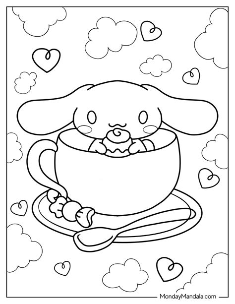 22 Cinnamoroll Coloring Pages (Free PDF Printables)