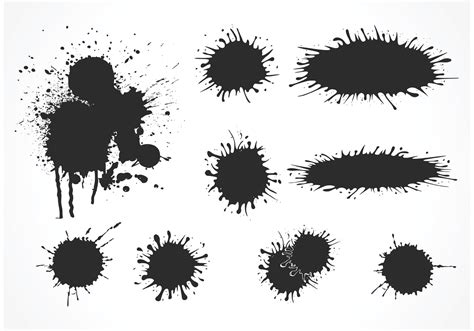 Vector Mud Splatter Set - Download Free Vector Art, Stock Graphics & Images