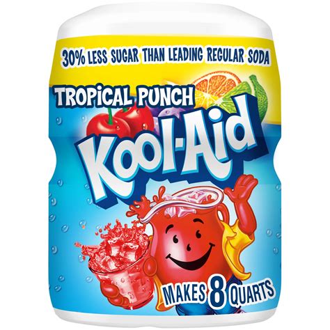 Kool-Aid Sweetened Tropical Punch Powdered Drink Mix - Shop Mixes & flavor enhancers at H-E-B