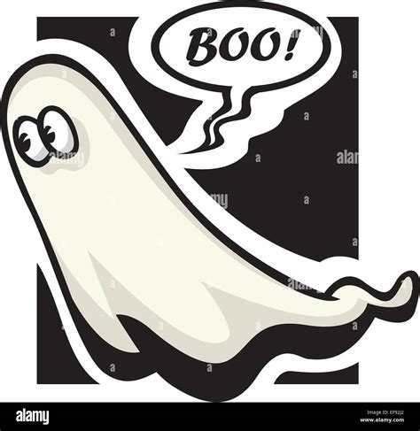 A ghost saying boo Stock Vector Image & Art - Alamy