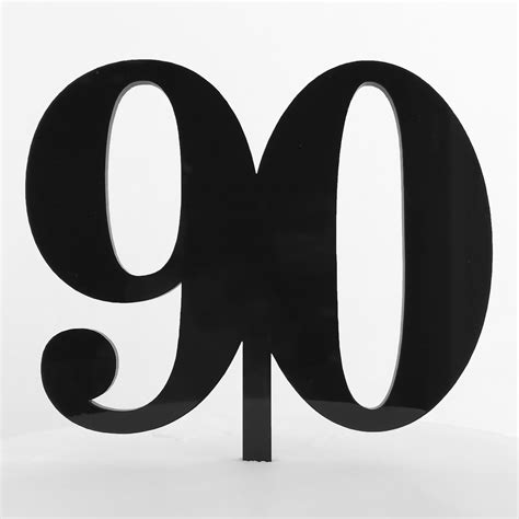 Classic Number 90 Cake Topper | SANDRA DILLON DESIGN