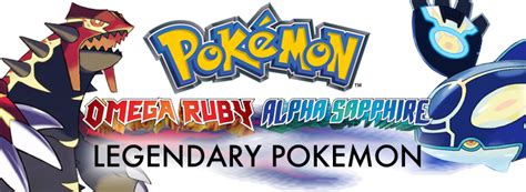 Pokemon Omega Ruby and Alpha Sapphire Legendary Pokemon - ORAS Legendaries