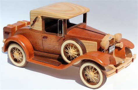 A woodworking plan for building the classic 1930 Ford Model A car