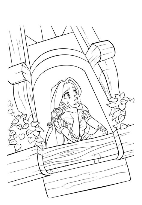 Rapunzel Tower Coloring Page at GetColorings.com | Free printable colorings pages to print and color