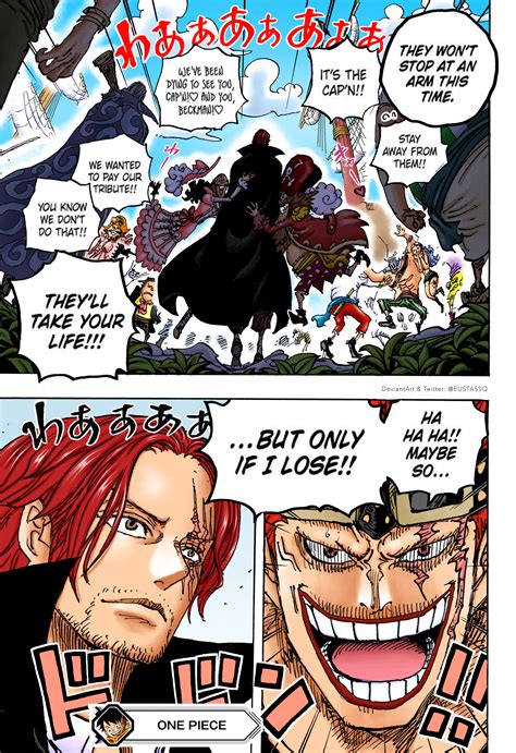 Eustass kidd vs shanks, one piece 1076 by EustassQ on DeviantArt