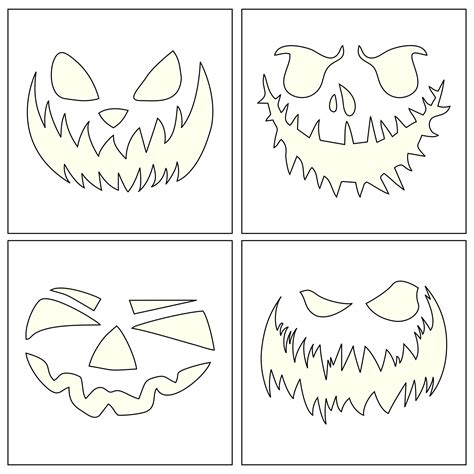 Halloween Stencils Cut Out - 15 Free PDF Printables | Printablee