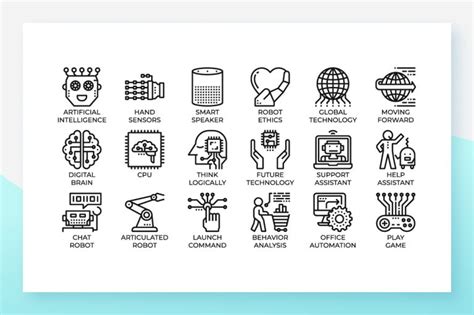 AI (Artificial intelligence) icons set - Graphicfy