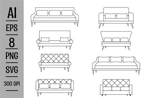 Couch clipart vector design illustration (2151125)