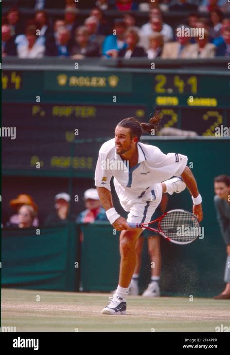 Australian tennis player Pat Rafter, Wimbledon, UK 1990s Stock Photo ...