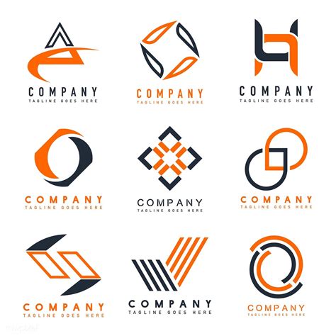 Set of company logo design ideas vector | free image by rawpixel.com | Company logo design ...