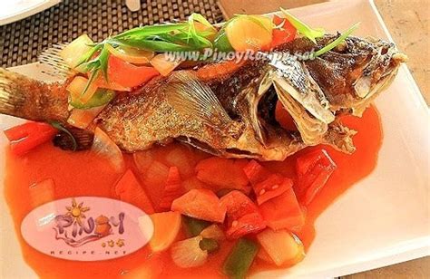 Escabeche Recipe (Fried Fish with Sweet and Sour Sauce) by PinoyRecipe.net