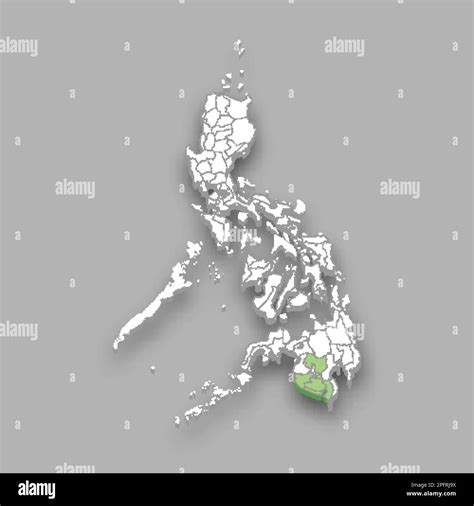 Soccsksargen region location within Philippines 3d isometric map Stock Vector Image & Art - Alamy