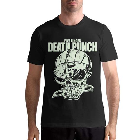 Five Finger Death Punch Knucklehead Glow Basic Short Sleeve Music Band ...