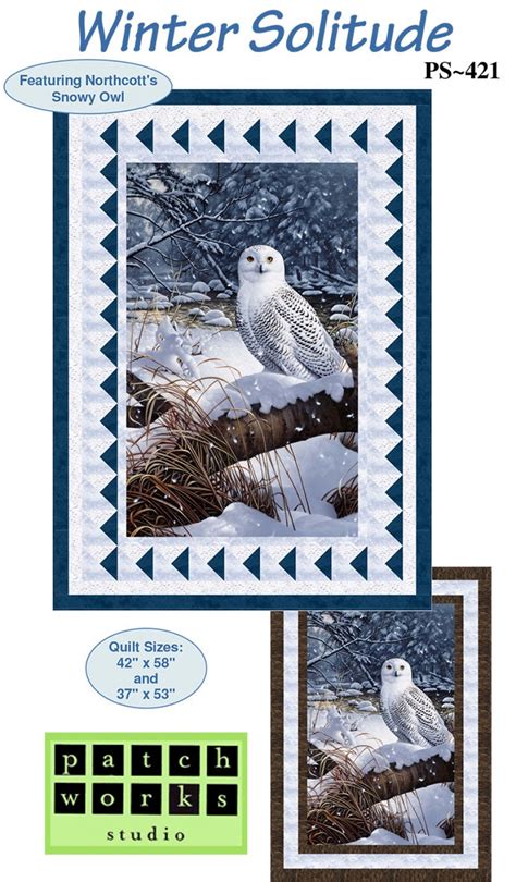 Quilt Kit Snowy Owl 42 x 58 Snowy Owl Panel | Etsy