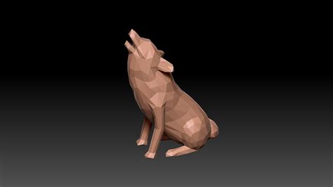 ArtStation - Low Poly Wolf - 3D Print Model | Resources