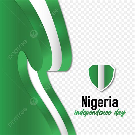 Independence Day Flag Vector Hd PNG Images, Nigeria Independence Day With Nigerian Flag, Nigeria ...