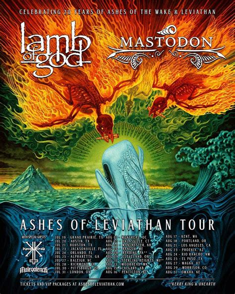 Lamb Of God and Mastodon announce epic 'Ashes Of Leviathan' tour playing two classic albums in ...