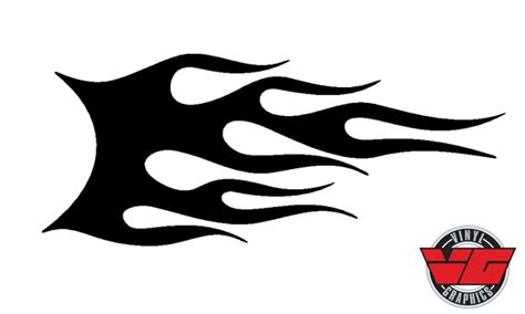 Vehicle Graphics - Flame Decals - 29F Flame Decal