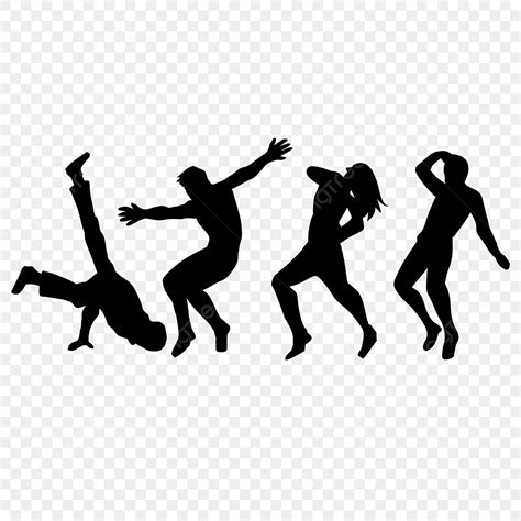 Hip Hop Dancing Silhouette PNG Transparent, Hip Hop Dancing Silhouette ...