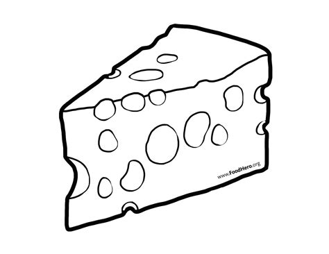 Cheese Blackline Illustration #cheese | Cheese cartoon, Clipart black and white, Cheese drawing