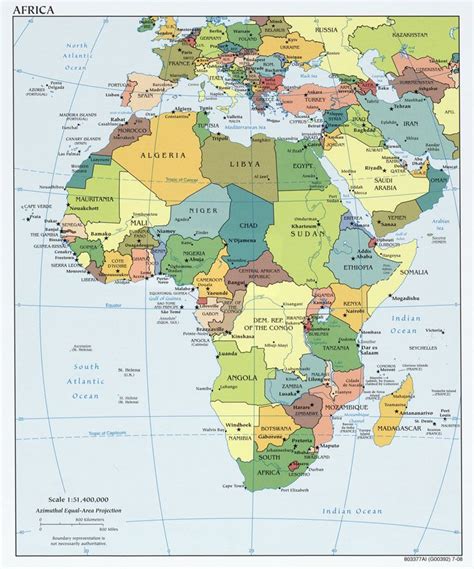 Map of Africa. | Mapa politico de africa, Africa mapa, África