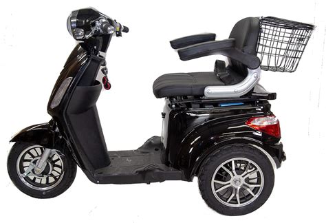 Black ZT500 Electric Mobility Scooter 3 Wheeled with Extra Accessories ...