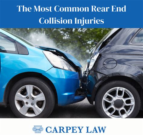 Common Rear End Collision Injuries - Carpey Law