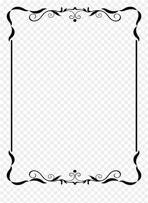 Clip Free Congratulations Clipart Black And White - Elegant Classy Border Design - Png Download ...