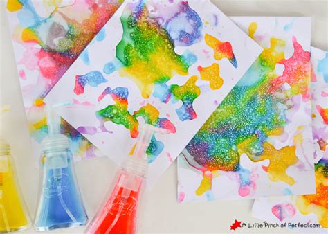 Painting with Bubbles: Soap Pump Bubble Painting for Kids