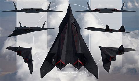 Retro stealth bomber designs on Behance