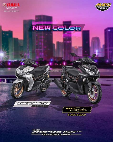 2023 Yamaha Aerox 155 Gets New Colours - Sportier, Youthful