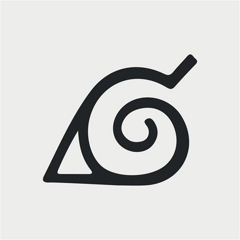 Konoha symbol, hidden leaf, Naruto 26620795 Vector Art at Vecteezy