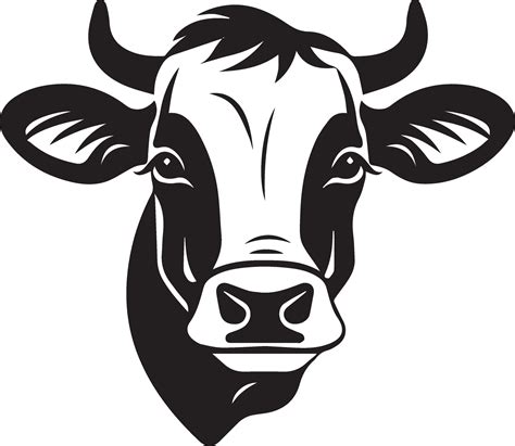 cow head vector illustration silhouette logo 29338240 Vector Art at Vecteezy