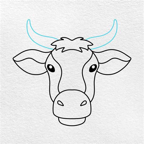 How to Draw a Cow Face - HelloArtsy