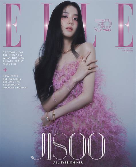 Blackpink's Jisoo Covers ELLE Singapore November 2023 Issue