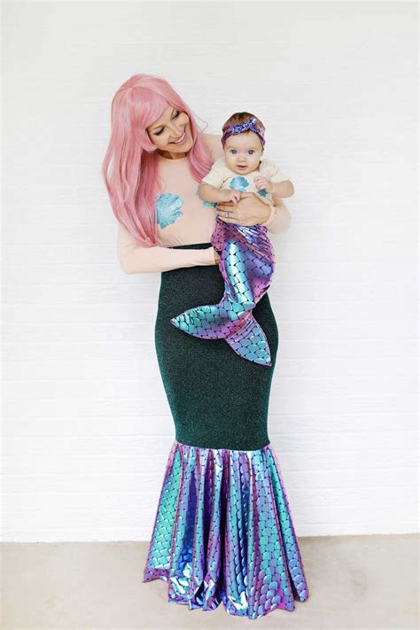 Mother + Daughter Mermaid Costume DIY - A Beautiful Mess