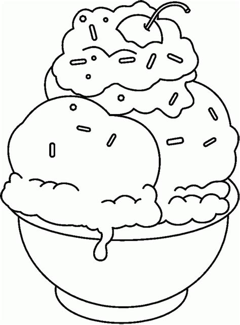 Banana Split Coloring Page - Coloring Home