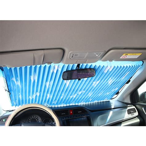 Car Retractable Windshield Sun Shade Visor Folding Auto Block Cover ...