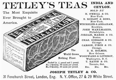 Tetley'S Tea, 1890. /Namerican Magazine Advertisement For Tetley'S Tea, 1890. Poster Print by ...