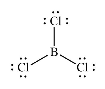 What is the value of the bond angles in BCl3? | Quizlet