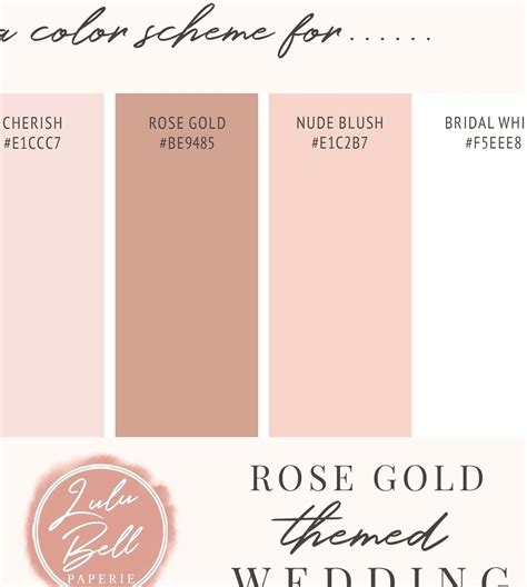 Rose Gold Color Code – Warehouse of Ideas