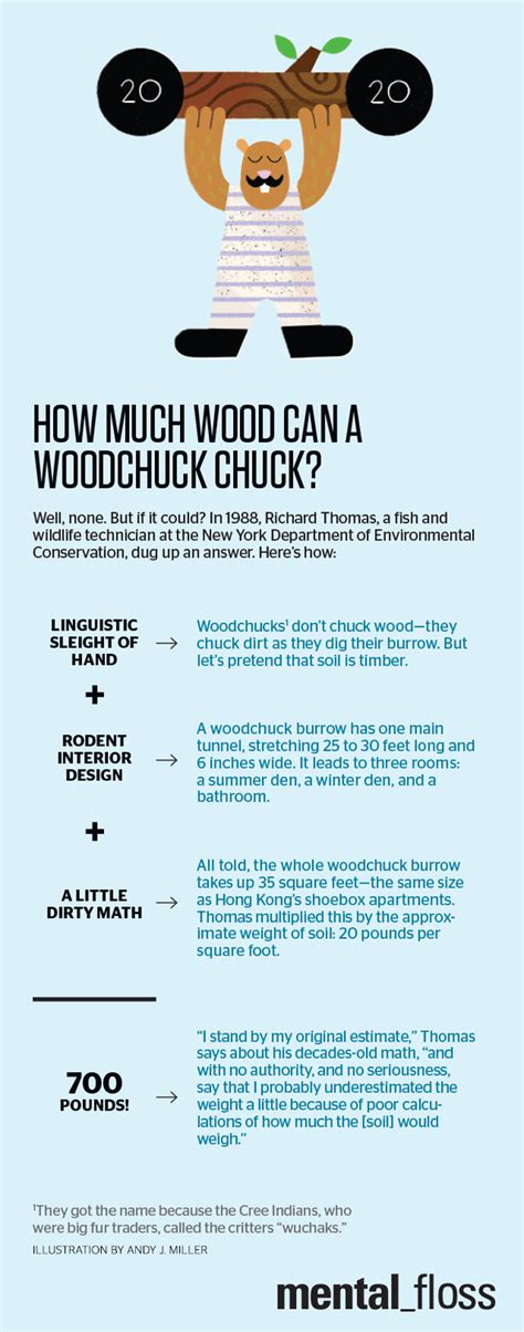 How Much Wood Can a Woodchuck Chuck? | Fun facts, Linguistics, Canning